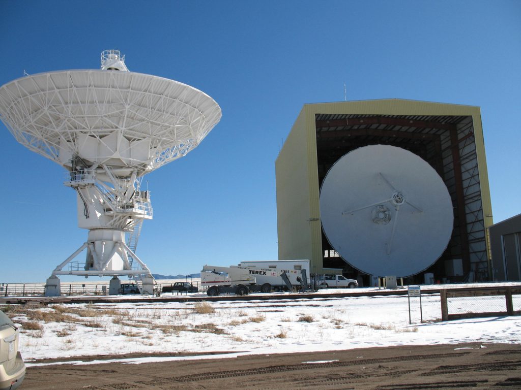 VLA antennas and The Barn