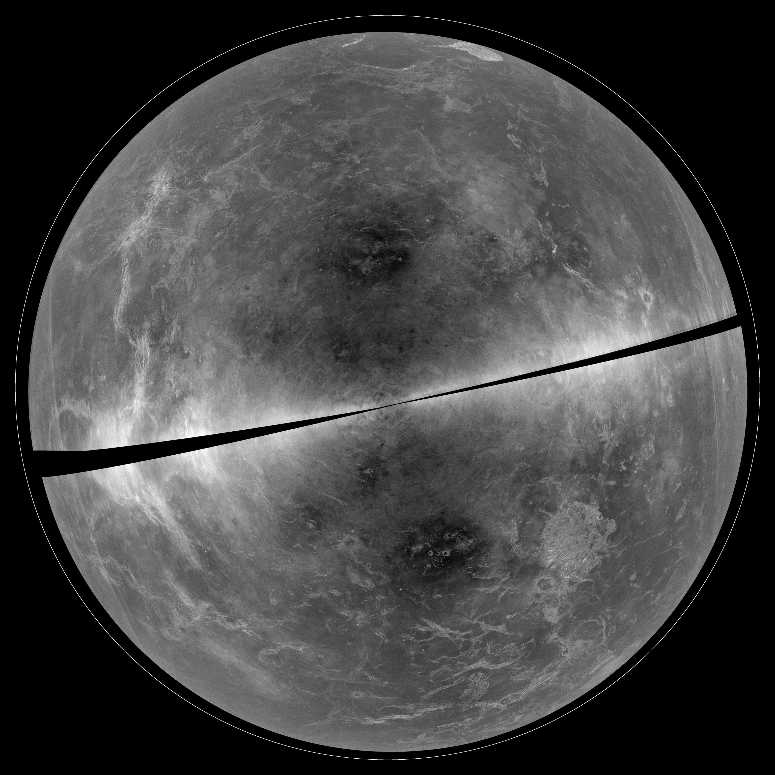 Radar image of Venus