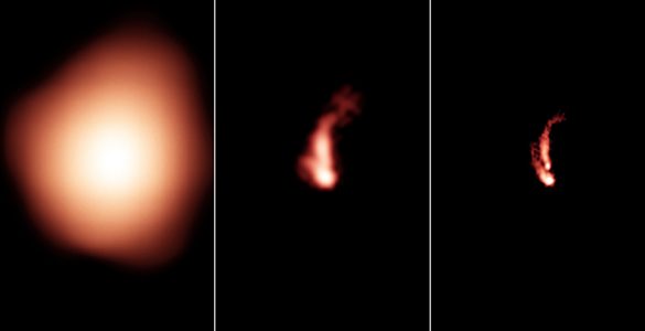 Comparison of NVSS, FIRST, and VLASS images.