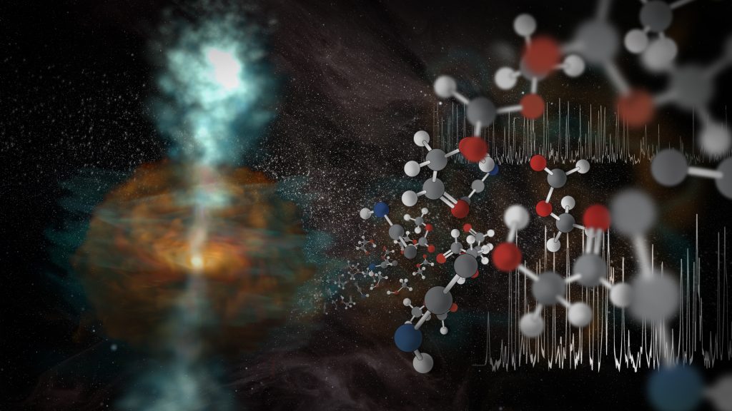 Illustration highlighting ALMA's high-frequency observing capabilities